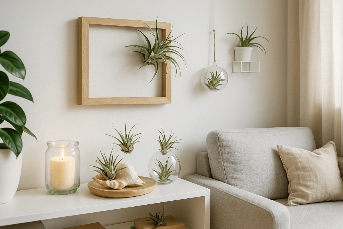 Come usare le piante aeree o tillandsie in casa: idee decorative e ambienti ideali - SBAMGLASS