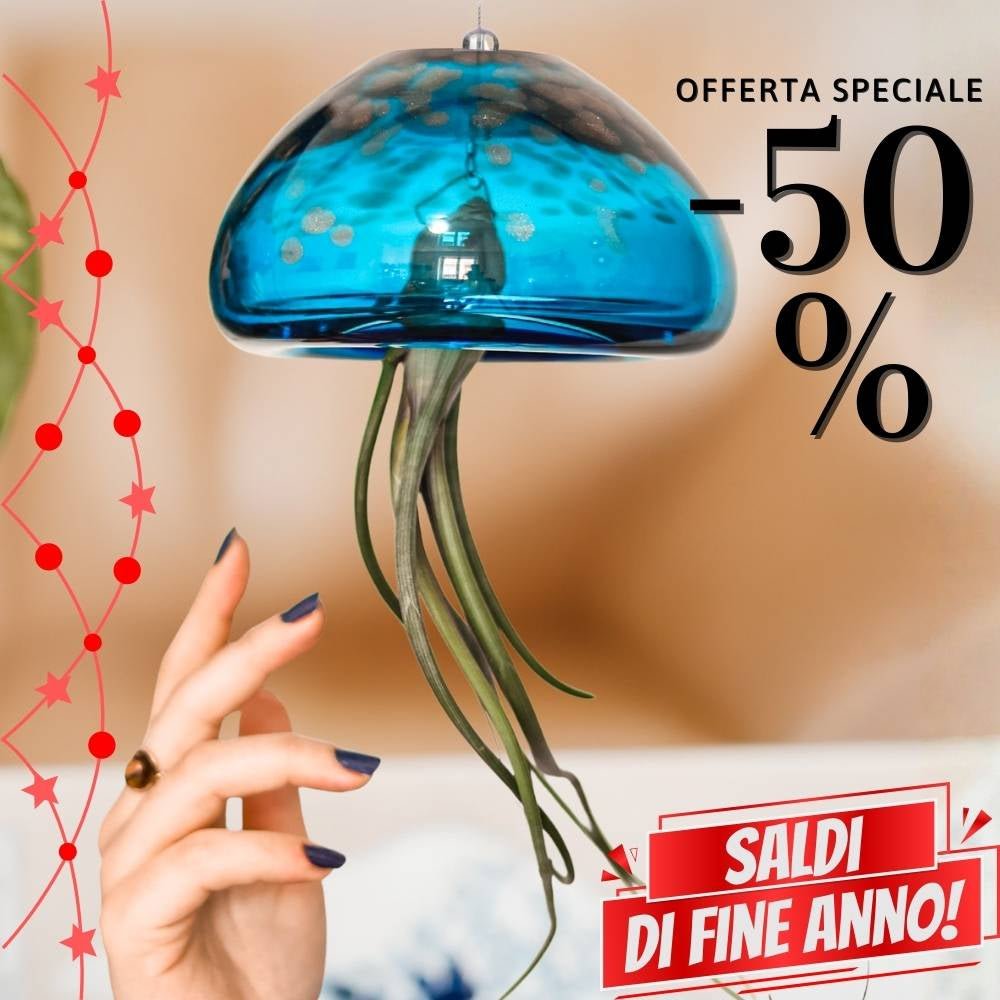 🌟 BIG JELILY - La Grande Medusa Porta Tillandsia - SBAMGLASS - Casa e giardino