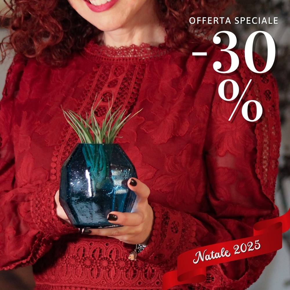 🎄 COPPIA GEMME - Porta Tillandsia - SBAMGLASS - Vasi