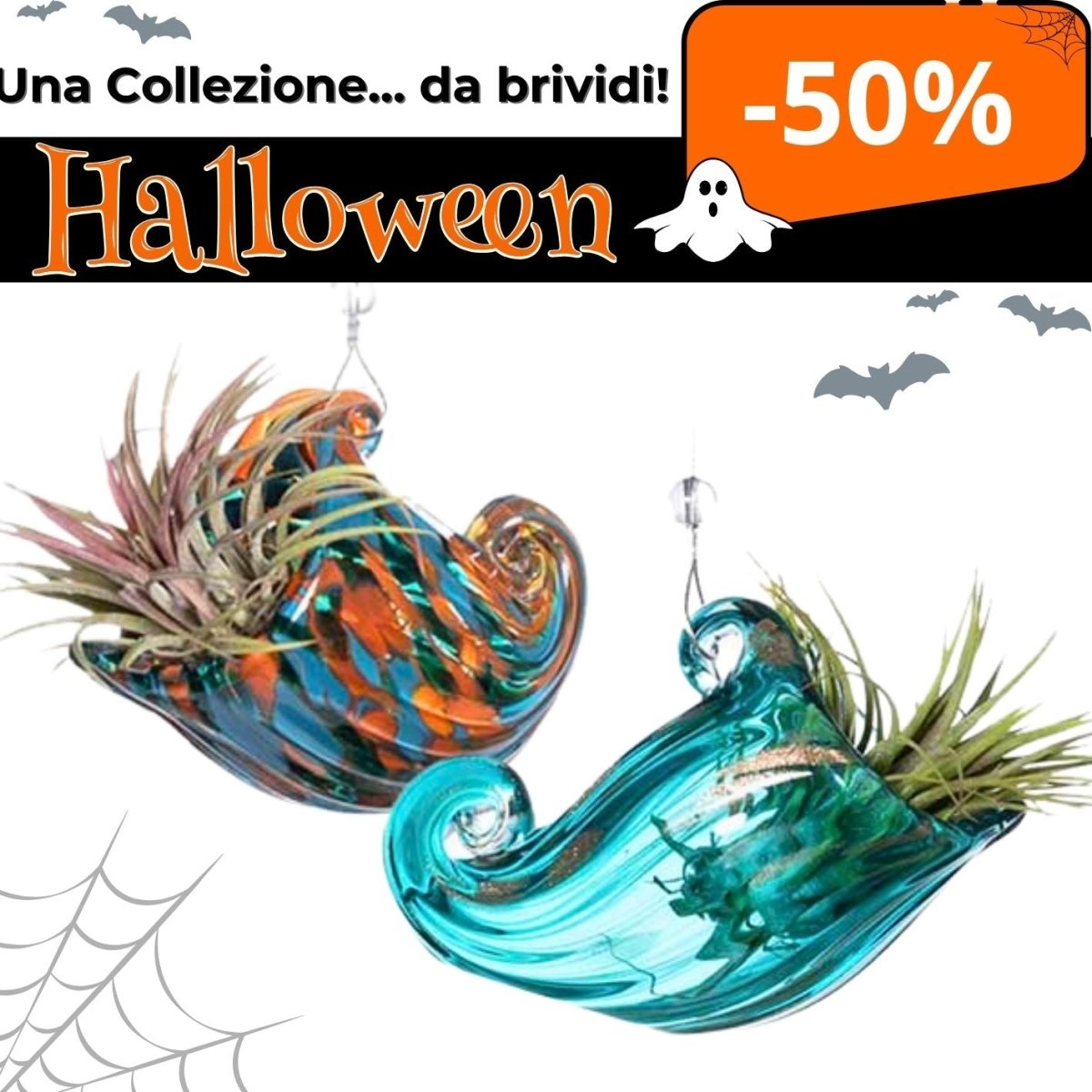 COPPIA NAUTILUS | Multicolor + Acquamarina - 50% di sconto 🔥 - SBAMGLASS - Casa e giardino